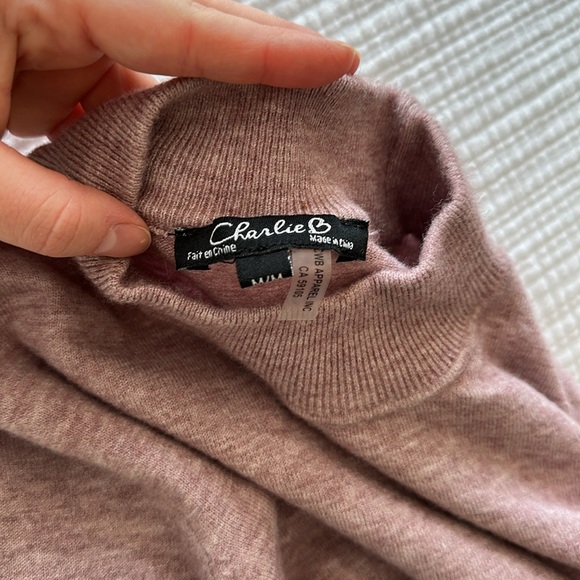 Charlie B Soft Mock Neck Sweater - Picture 3 of 3